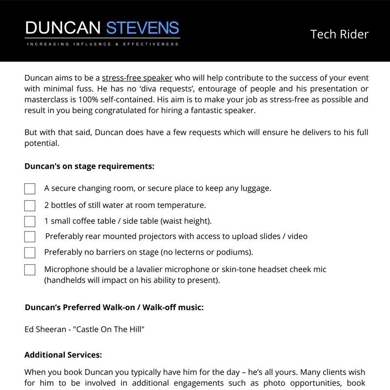 Duncan Tech Ride one