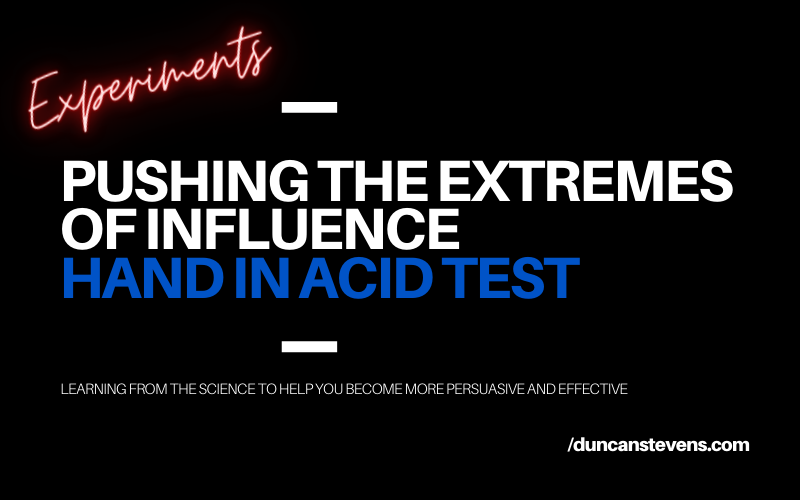 Pushing the extremes of influence