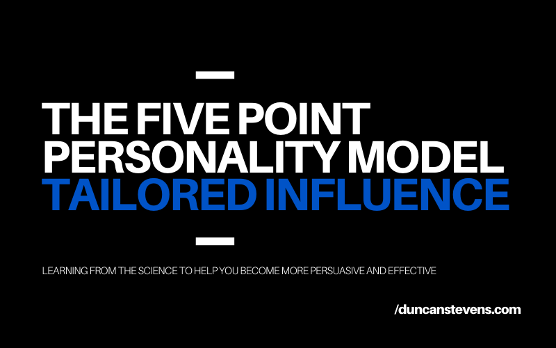 The 5 point personality model